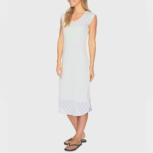 Soybu Gray Cap Sleeve Jersey Midi A-Line Shift Athleisure Yoga Dress Small NWT